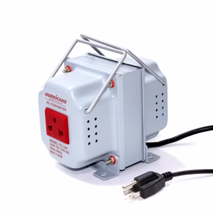 Transformador de 220V a 110VAC de 100W Hurricane TC-100W Auto Transformador de 100W, Convertidor de Voltaje 220v a 110v AC 50/60hz Hurricane TC-100W