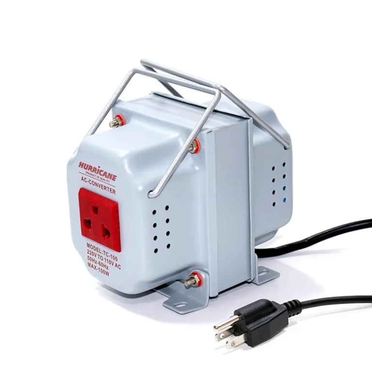 Transformador de 220V a 110VAC de 100W Hurricane TC-100W Auto Transformador de 100W, Convertidor de Voltaje 220v a 110v AC 50/60hz Hurricane TC-100W
