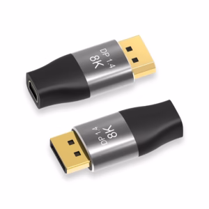 Adaptador DisplayPort a Mini DisplayPort 8K DP8K-MDP Mini Adaptador Compacto con Conector DisplayPort Macho a Mini DisplayPort Hembra v1.4 8K