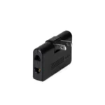 Adaptador de Enchufe Plano Giratorio Opalux XD-608-FBK Adaptador de Enchufe Plano a 90° Grados Regulable con 3 Tomas eléctricas - Opalux