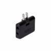 Adaptador de Enchufe Plano Giratorio Opalux XD  FBK
