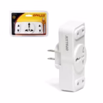 Adaptador de Enchufe Plano Giratorio Opalux XD  FBK