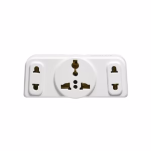 Adaptador de Enchufe Triple Opalux OP-609-A3 Adaptador de 3 Enchufes a 1 Toma Plana, Enchufe Triple para Pared y Viajero Opalux