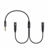 Cable Divisor de Audio y Micrófono NETCOM PE RS Bifucador de Audio y Micrófono para Laptop Separador de Audio para Tableta o Laptop Divisor de audio NETOCM PE RS