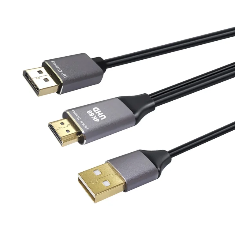 Cable HDMI a DisplayPort Activo NETCOM PE-DP0196 Cable Adaptador de HDMI 4K Ultra HD a DisplayPort Activo - NETCOM PE-DP0196