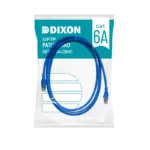 Cable Patch Cord Cat6A Dixon 6A-CBHC Azul Cable de Red Cat6A Tipo Patch Cord o Latiguillo - Dixon 6A-CBHC en color Azul