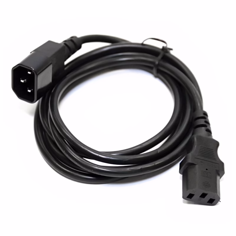 Cable UPS C13 C14 de 1.8MT 18AWG___02 Cable UPS C a C m AWG Trautech PE PW | Conexión Segura y Confiable