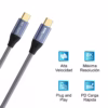 Cable USB C de CM W Glink GL C Cable USB Tipo C de  Metros con Soporte de W Enmallado   Glink GL C