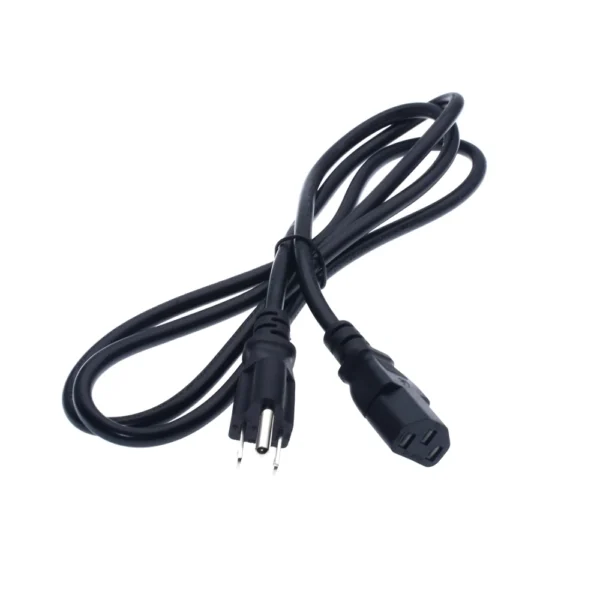 Cable de Poder C13 a Nema 5-15P 16AWG Trautech PE-AC0038 Cable de Poder para Computadora con Enchufe Plano y Conector C13 Hembra - 16AWG Trautech PE-AC0038
