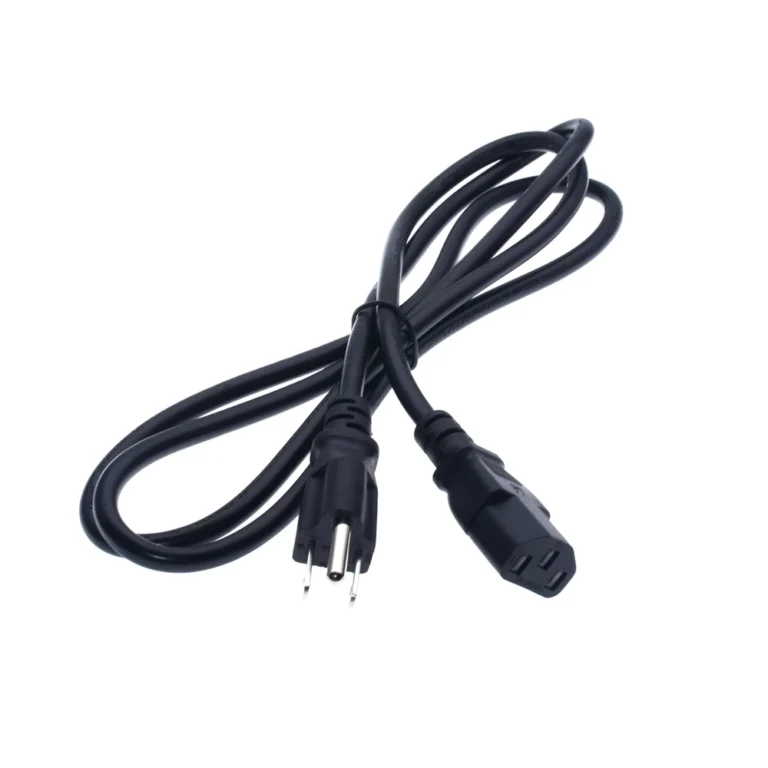 Cable de Poder C13 a Nema 5-15P 16AWG Trautech PE-AC0038 Cable de Poder para Computadora con Enchufe Plano y Conector C13 Hembra - 16AWG Trautech PE-AC0038