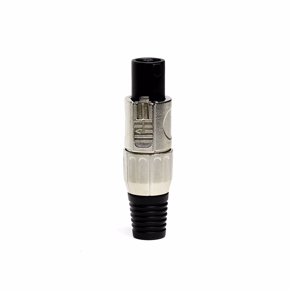 Conector Speakon Aereo de  Pines   Voyz M  Plug Spikon Metálico de  Pin para Parlantes   Voyz M 