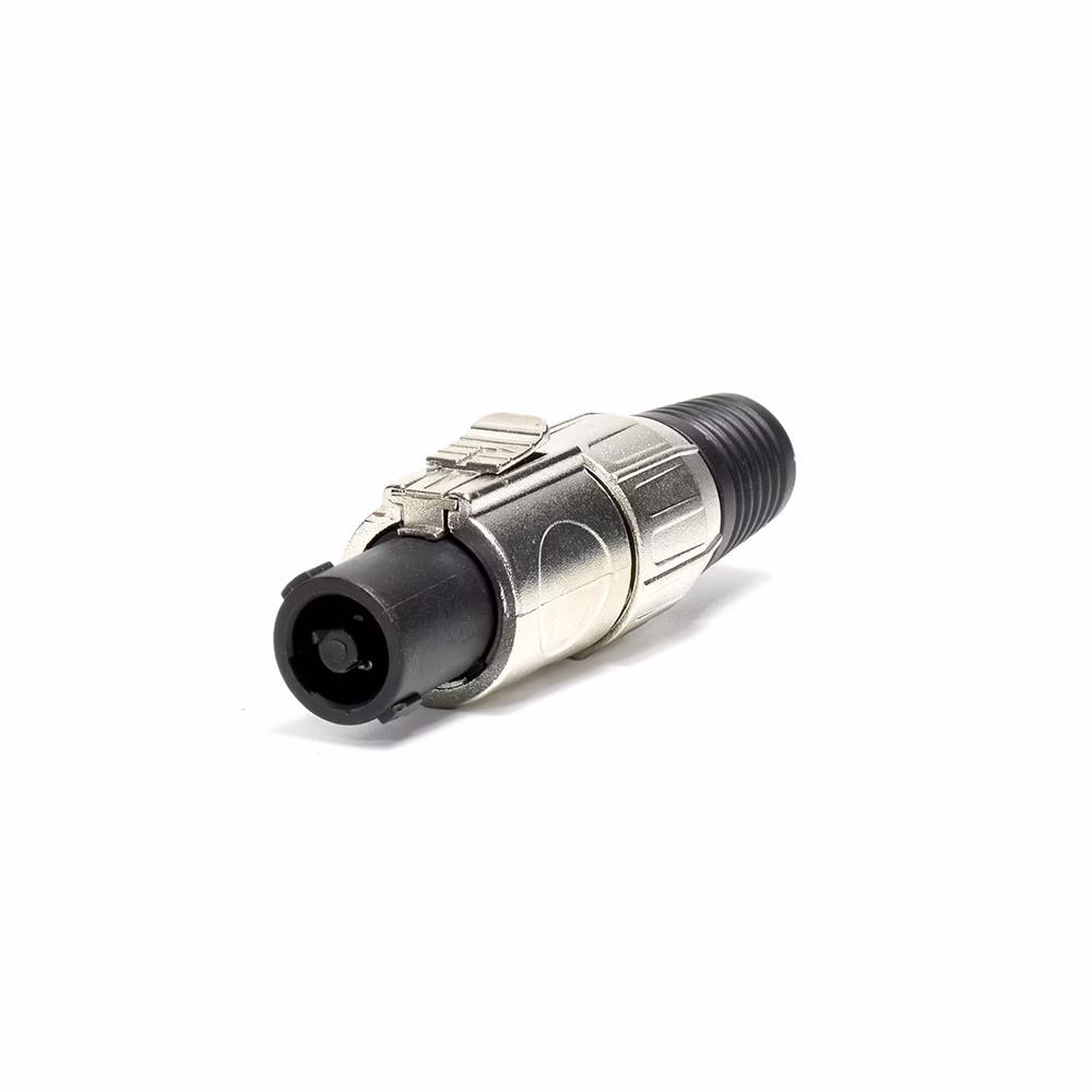Conector Speakon Aereo de  Pines   Voyz M  Plug Spikon Metálico de  Pin para Parlantes   Voyz M 