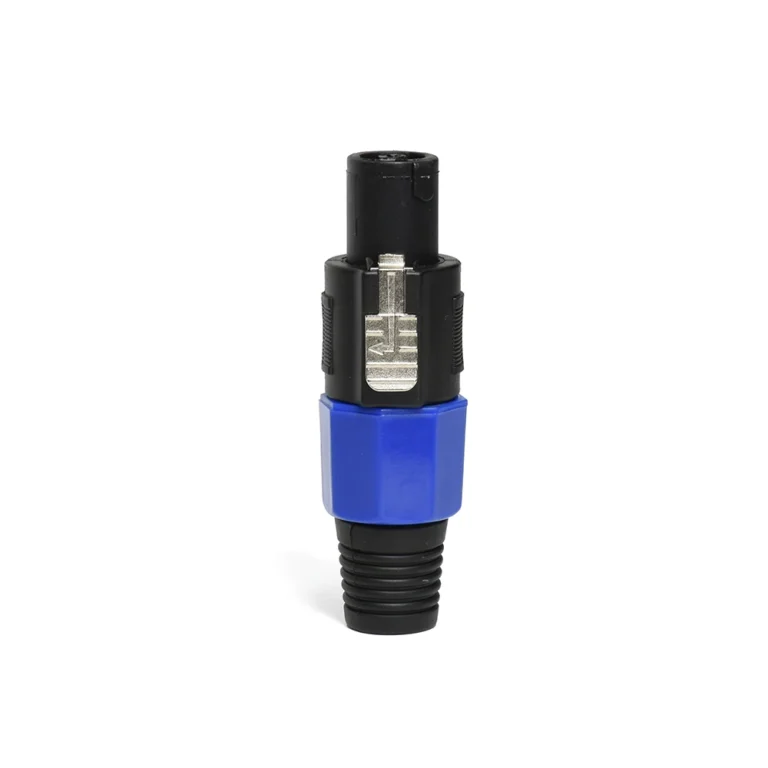Conector Speakon Aereo de Plástico con 4 Pines ML4FC-X Plug Aéreo Spikon de Plástico con 4 Pines para Parlantes ML4FC-X