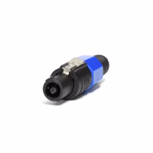 Conector Speakon Aereo de Plástico con 4 Pines ML4FC-X Plug Aéreo Spikon de Plástico con 4 Pines para Parlantes ML4FC-X