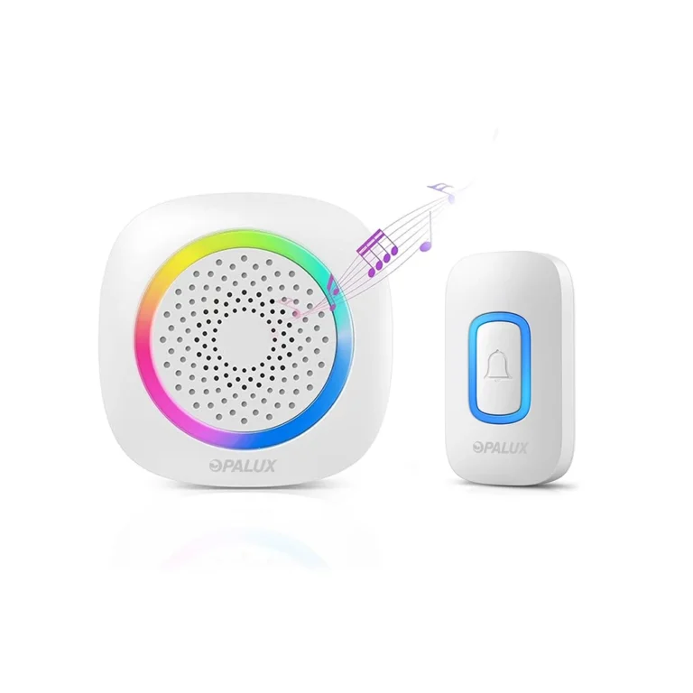 Timbre Inalámbrico Portable de 60 melodías Opalux OP-3995 Timbre Inalámbrico Portátil con 60 Tonos Seleccionables y con alcance de 300MT Opalux OP-3895