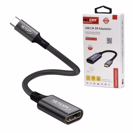 Adaptador USB C a DisplayPort NETCOM PE-AP0046: Conecta tu laptop a un monitor con facilidad