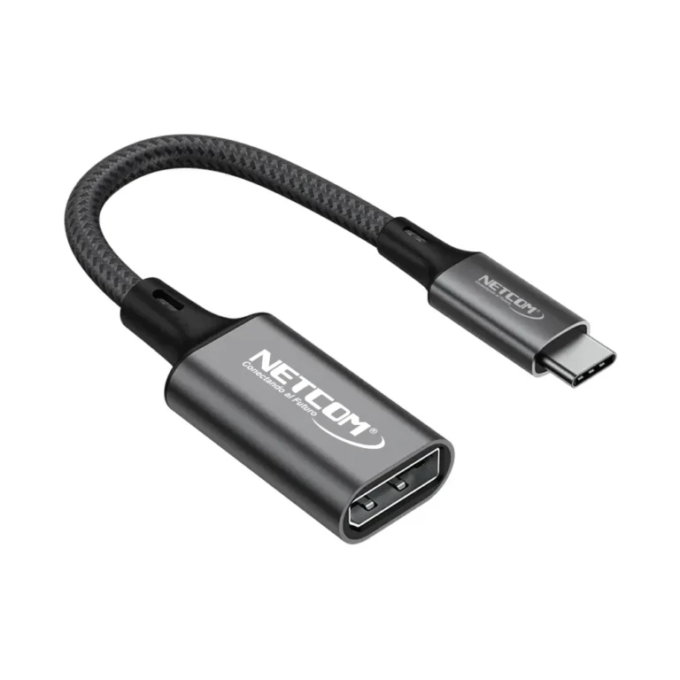 Adaptador USB C a DisplayPort NETCOM PE-AP0046: Conecta tu laptop a un monitor con facilidad