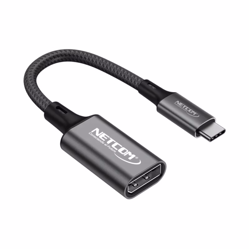 Adaptador USB C a DisplayPort NETCOM PE AP | KHz | Conexión Ultra HD para tu Laptop