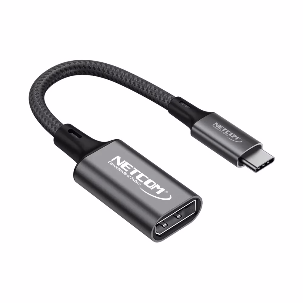 Adaptador USB C a DisplayPort NETCOM PE AP Conecta tu laptop a un monitor con facilidad