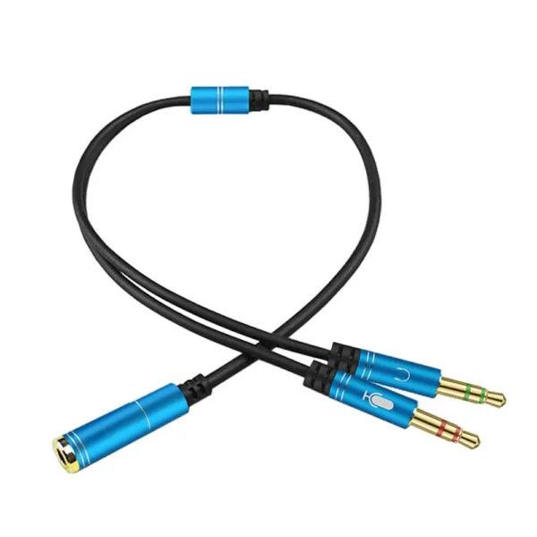 Cable Adaptador de Micrófono y Audífono a Miniplug Hembra Delcom DCAU-021, Cable Adaptador 2 Jack Mic+Audio a Jack Hembra  Cable TRRS Hembra a Micrófono y Auricular TRS Jack 3.5mm Macho: Solución completa para tus necesidades de audio y comunicación