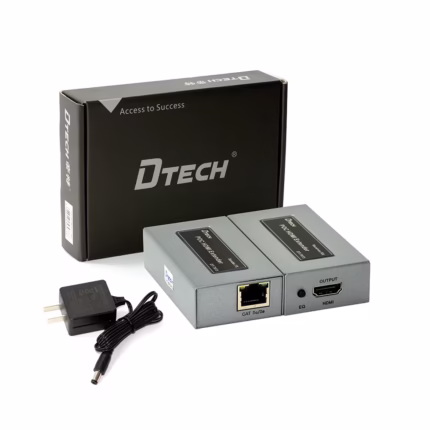 Extender HDMI de 50 Metros Dtech DT-7073 Extender HDMI de 50 Metros por Cable de RED UTP cat5e o Cat6 hasta 50MT Dtech Extensor HDMI Dtech DT-7073: Llega a 50 metros sin perder calidad