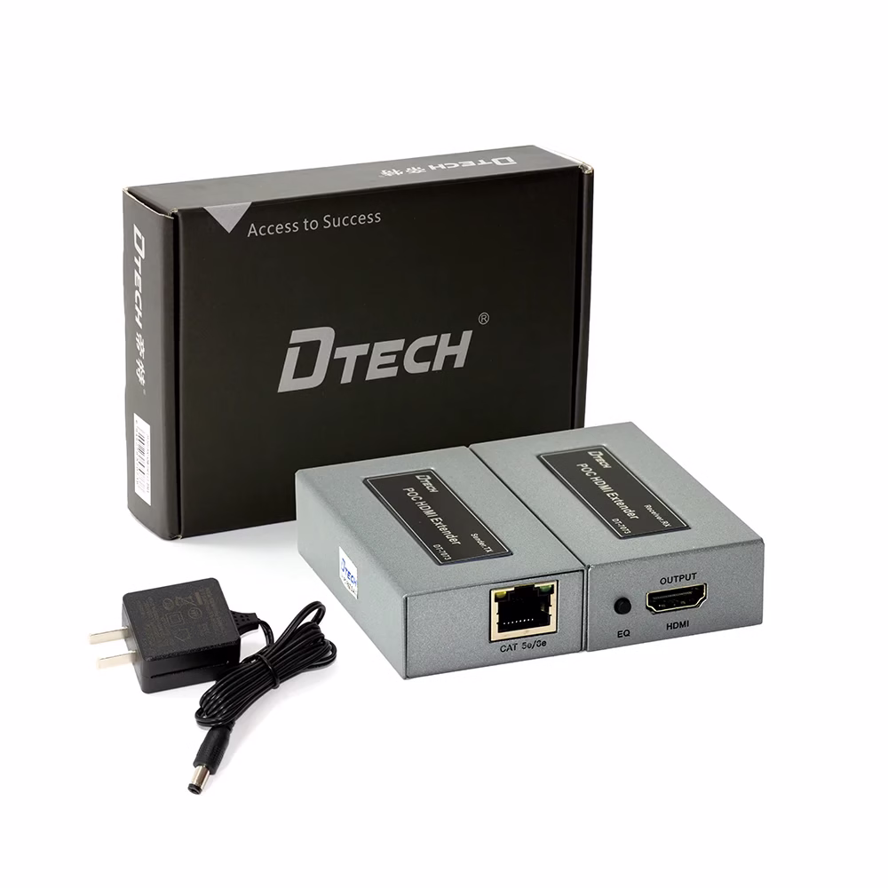 Extender HDMI de  Metros Dtech DT  Extender HDMI de  Metros por Cable de RED UTP cate o Cat hasta MT Dtech Extensor HDMI Dtech DT  Llega a  metros sin perder calidad