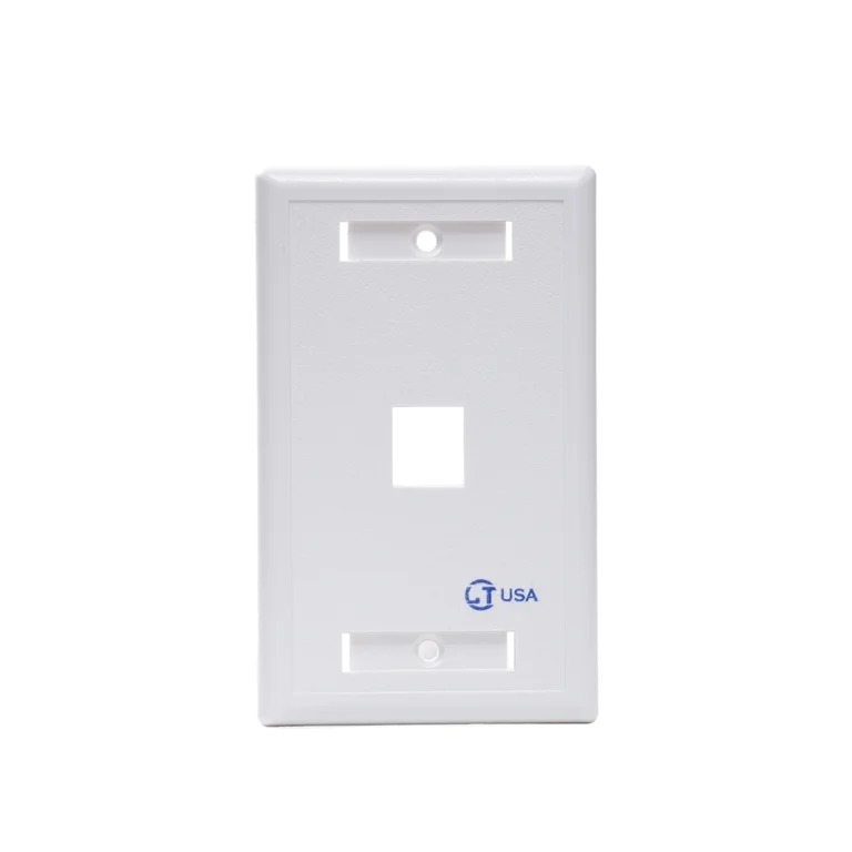 FacePlate de 1 Puerto Blanco LT-1P LT USA Placa de Pared de 1 Puerto Color Blanco LT USA LT-1P: Solución Elegante y Funcional para tu Red
