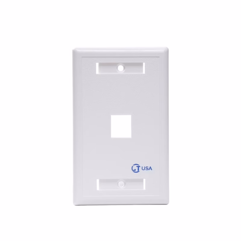 Faceplate de  Puerto Blanco LT P LT USA | Conexión Ordenada y Discreta para tu Pared