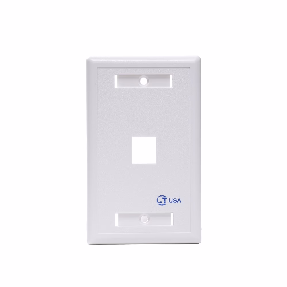 FacePlate de  Puerto Blanco LT P LT USA Placa de Pared de  Puerto Color Blanco LT USA LT P Solución Elegante y Funcional para tu Red