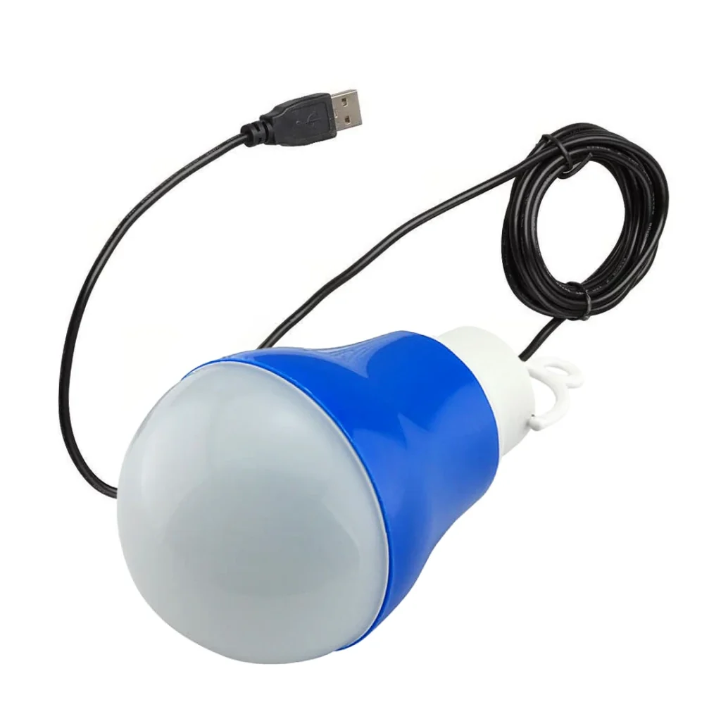 Foco LED USB de W Sanwin  V WLED BULB Foco LED USB de W con Cable de mt Iluminación portátil y eficiente
