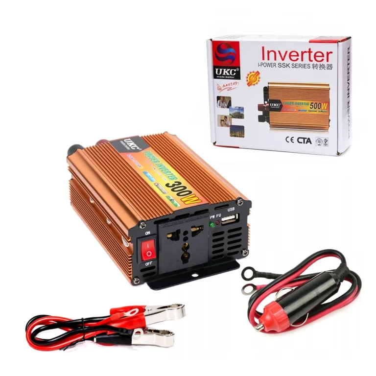 Inversor de 12V a 220V AC UKC-300W Inversor de Corriente de 12V DC a 220V Alternos AC UKC ZZ-SSK-300W Inversor de 12V a 220V AC UKC-300W: Convierte tu energía en cualquier lugar