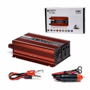 Inversor de Corriente 12v a 220V AC UKC KC-500D Inversor de Corriente para Auto de 12V DC a 220V AC 60Hz de 500W, Inversor de Voltaje de 12V a 220VAc para Panel Solar UKC ZZ-KC-500D Inversor de Corriente 12V a 220V AC UKC KC-500D: Tu fuente de energía confiable