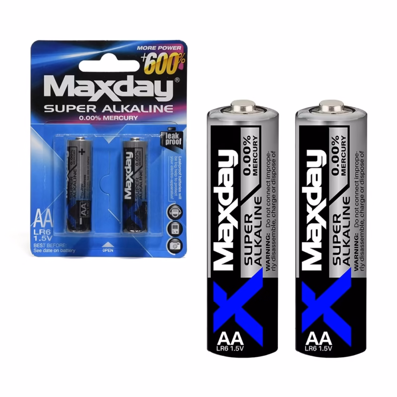 Pilas AA de Alcalina MaxDay MD  | Energía Confiable y Duradera para tus Dispositivos