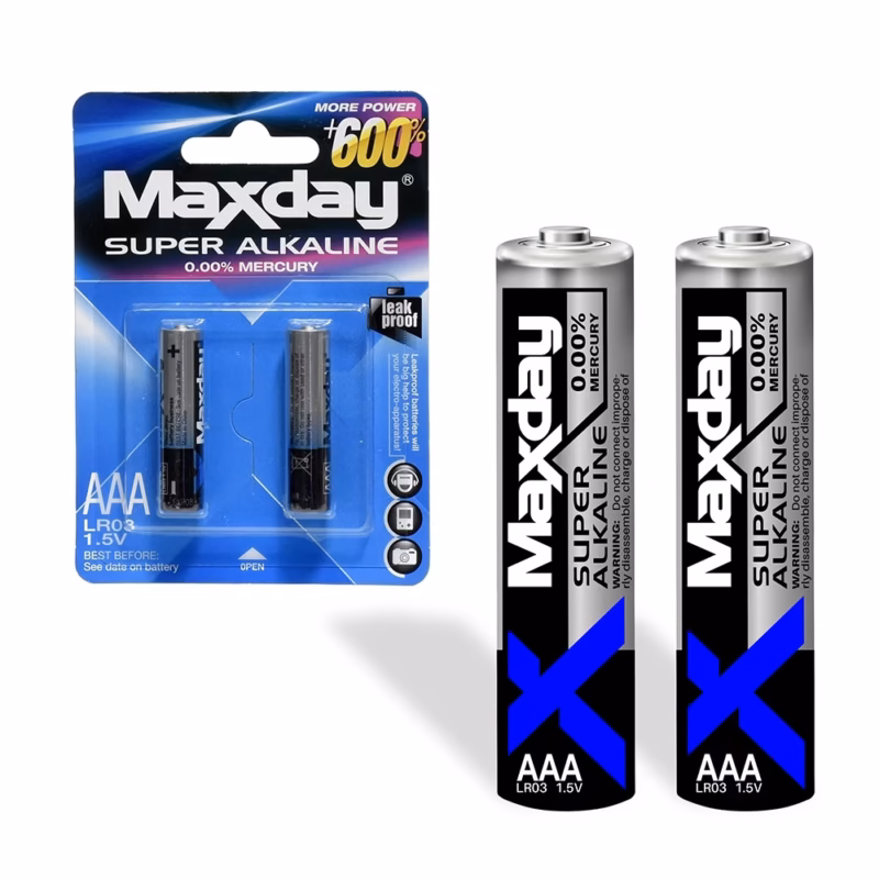 Pilas AAA de Alcalinas Maxday MD  | Energía Confiable y Duradera para tus Dispositivos