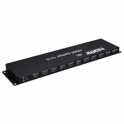 Splitter HDMI 1x10 4K Trautech PE-SP0076, Splitter HDMI de 1 Entrada con 10 Salidas 4K@30hz Compatible con Full HD 1080p Trautech PE-SP0076 Splitter HDMI Trautech PE-SP0076: Amplía tu experiencia visual a 10 pantallas