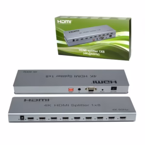 Splitter HDMI 1x8 vías 4K Delcom DSPL013, Splitter HDMI de 1 Entrada a 8 Salidas 4K@60hz Ultra HD Versión 2.0 Delcom DSPL013 Splitter HDMI Delcom 1x8: Multiplica tu señal a 8 pantallas 4K