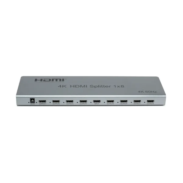 Splitter HDMI 1x8 vías 4K Delcom DSPL013, Splitter HDMI de 1 Entrada a 8 Salidas 4K@60hz Ultra HD Versión 2.0 Delcom DSPL013 Splitter HDMI Delcom 1x8: Multiplica tu señal a 8 pantallas 4K