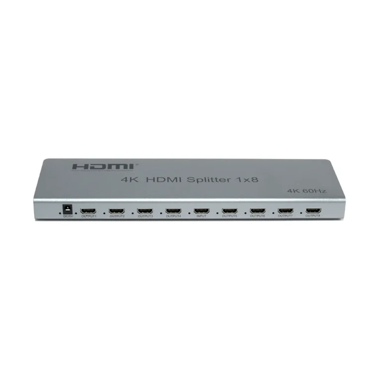 Splitter HDMI 1x8 vías 4K Delcom DSPL013, Splitter HDMI de 1 Entrada a 8 Salidas 4K@60hz Ultra HD Versión 2.0 Delcom DSPL013 Splitter HDMI Delcom 1x8: Multiplica tu señal a 8 pantallas 4K