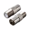 Adaptador PAL Macho a Coaxial Hembra ZZ A  Conector PAL Macho a F Hembra Coaxial