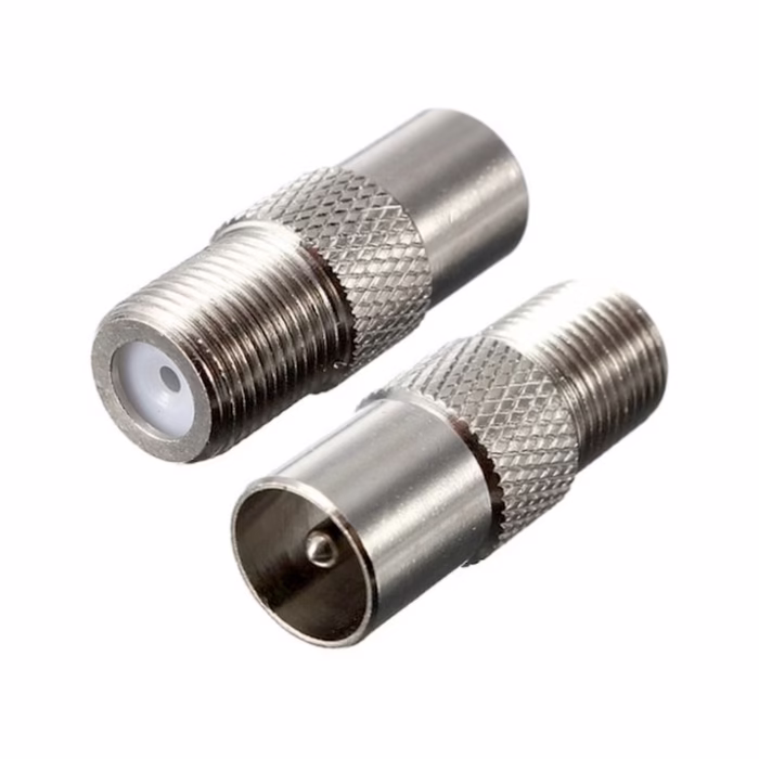 Adaptador PAL Macho a Coaxial Hembra ZZ A  Conector PAL Macho a F Hembra Coaxial