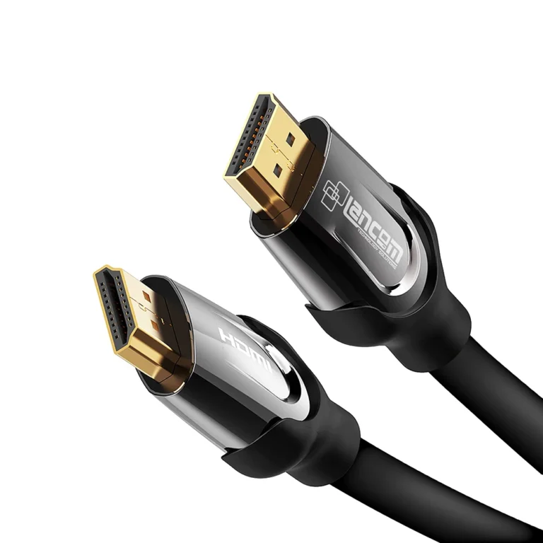 Cable HDMI Lancom de 120cm con Conector Dorado, Full Cobre, versión 2.0 Ultra HD 4K 2160p, Audio Retorno, High Speed, 18Gbps, Gold Plated, Modelo: HAA01-1.2M Cable HDMI Lancom 1.2M, Versión 2.0: Eleva tu experiencia visual a otro nivel