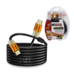 Cable HDMI de 3 Metros 4K Lancom HAA40-3M Cable HDMI de 3 Metros, marca Lancom, Modelo HAA40-3M, con Conector Gold Plated, 100% Cobre, High Speed, Audio Retorno, 18Gbps, HDR, 18Gbps, Apantallado, Con Filtro de Ferrita, Versión 2.0 4K, 32 Canales de Audio,1536kHz frecuencia