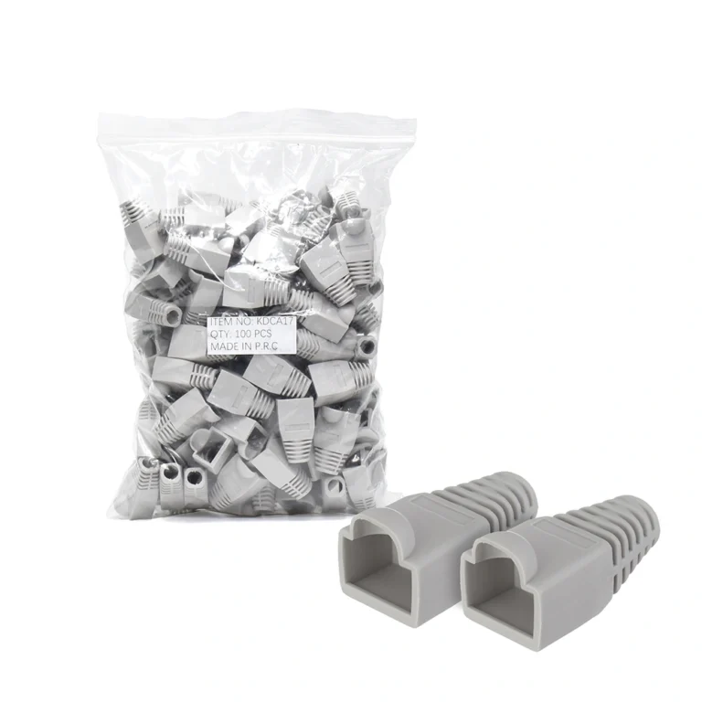 Capucha RJ45 Color Gris Power Acoustik KDCA17 Capucha Cerrada RJ45 Color Gris Pack de 100 Unidades - Power Acoustik KDCA17: Protege tus conexiones de forma segura y profesional