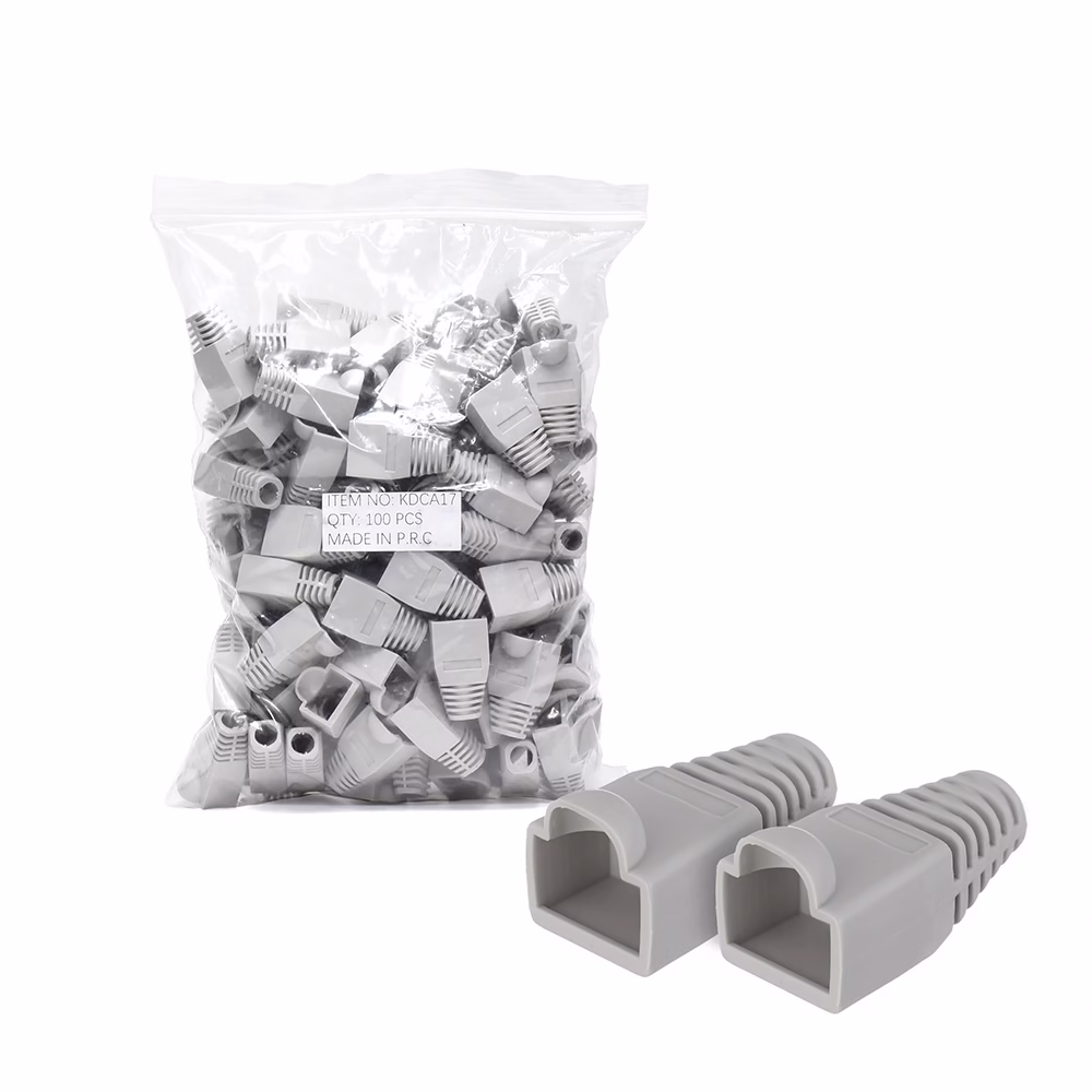 Capucha RJ Color Gris Power Acoustik KDCA Capucha Cerrada RJ Color Gris Pack de  Unidades   Power Acoustik KDCA Protege tus conexiones de forma segura y profesional