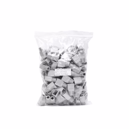 Capucha RJ45 Color Gris Power Acoustik KDCA17 Capucha Cerrada RJ45 Color Gris Pack de 100 Unidades - Power Acoustik KDCA17: Protege tus conexiones de forma segura y profesional