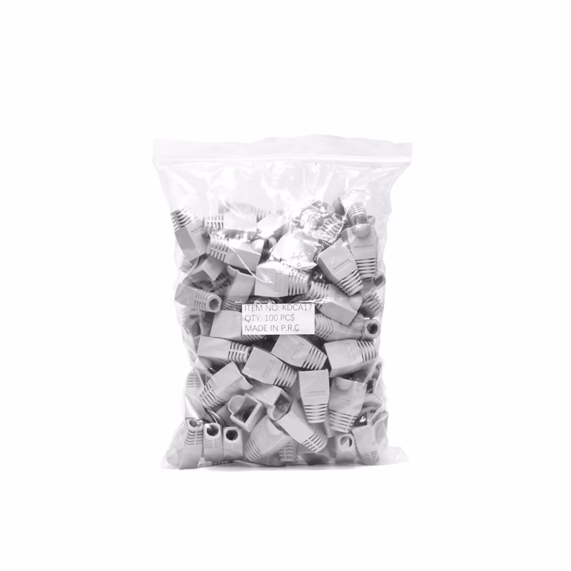 Capucha RJ Gris Power Acoustik KDCA | Pack x | Protección para tus Conexiones de Red