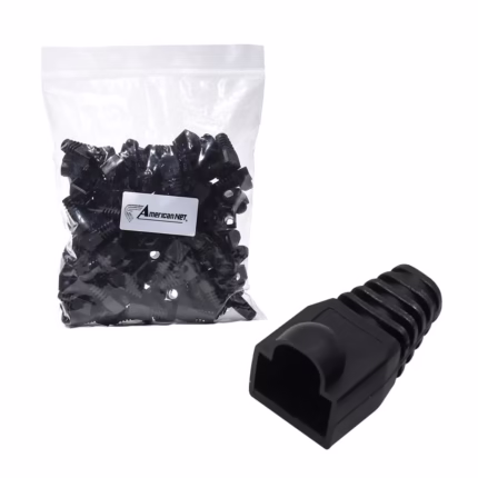 Capucha para Conector Plug RJ   American NET F  P NG Pack de  Capuchas Cerradas para Conector RJ Color Negro Marca American NET F  P NG