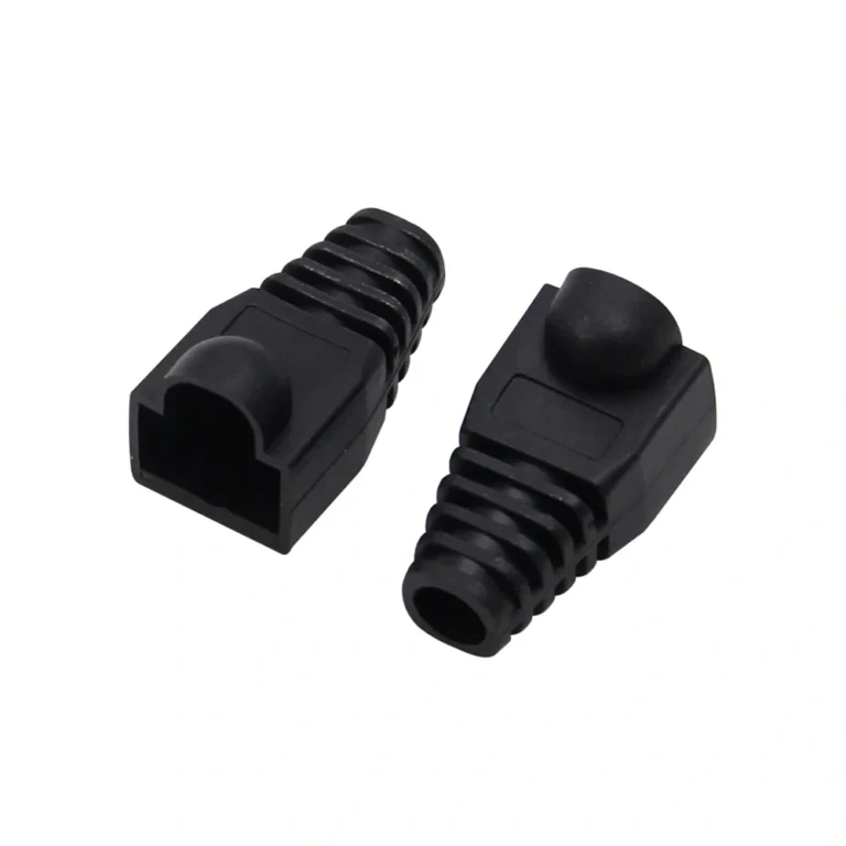 Capucha para Conector Plug RJ45 - American NET F-116-P-NG Pack de 100 Capuchas Cerradas para Conector RJ45, Color Negro, Marca American NET F-116-P-NG