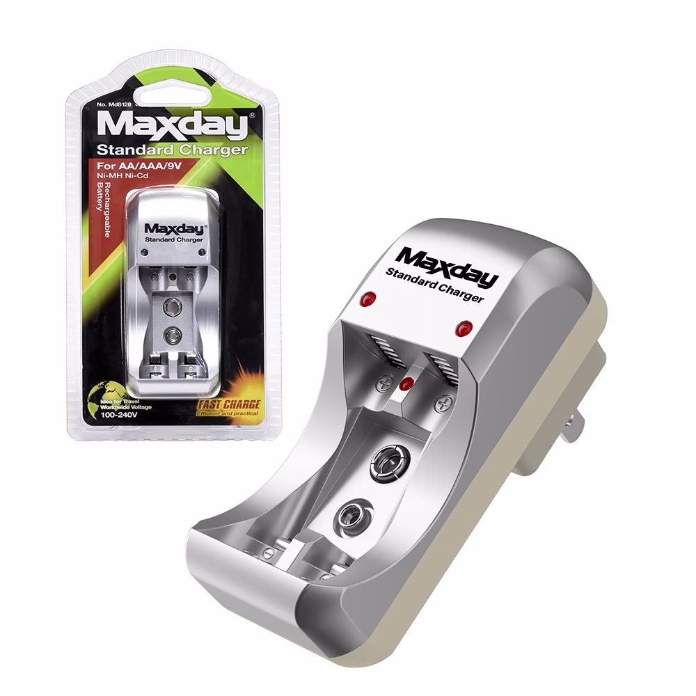 Cargador de Pilas AA AAA V Maxday MD B Dile adiós a las pilas agotadas con el Cargador de Pilas Maxday MD B
