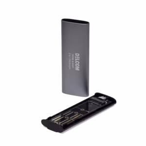 Case NvME y NGFF Delcom SHL-R320: Optimiza tu Almacenamiento Carcasa para Unidades de Memoria M.2 NGFF y NvME marca DELCOM Modelo: SHL-R320 con Cable USB Tipo C